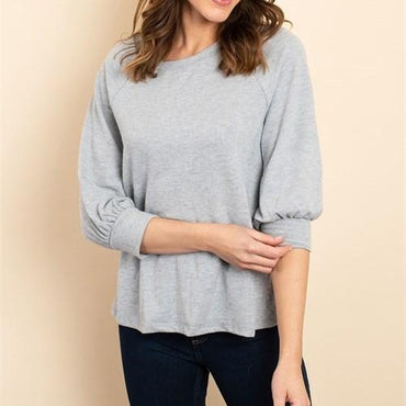 Round Neck Tie Back Detail Top - Effortlessly Chic Style for Any Occasion - Comfortable All Day Wear