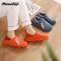 "Warm Waterproof Winter Slippers for Men and Women - Indoor/Outdoor Footwear"