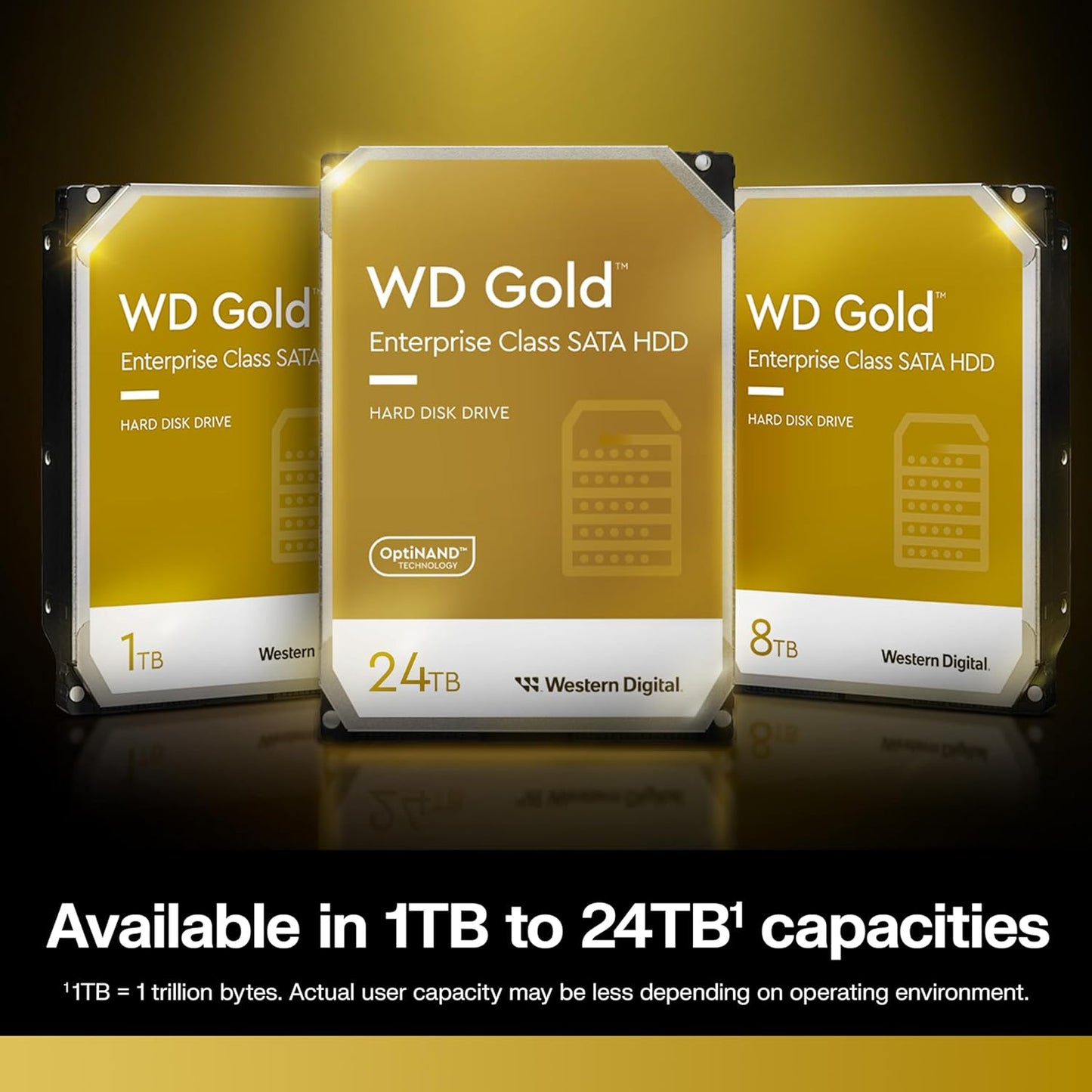 2TB WD Gold Enterprise Class Internal Hard Drive - 7200 RPM Class, SATA 6 Gb/S, 128 MB Cache, 3.5" - WD2005FBYZ