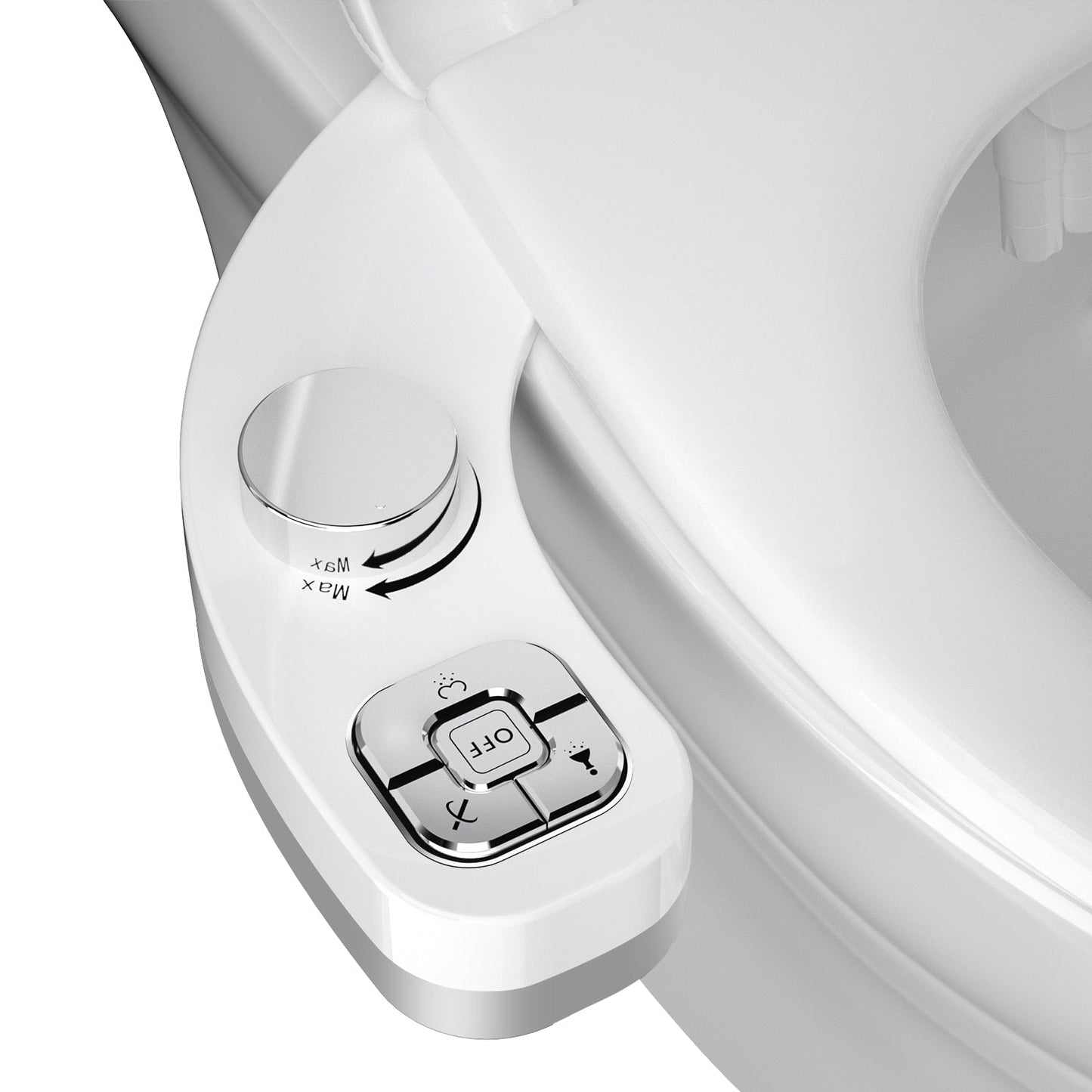 Samudra Button Bidet, Non-Electric, Dual Nozzle, Self-Cleaning