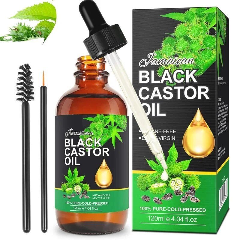 120ml Castor Oil: Organic Serum for Hair Growth and Skin Health