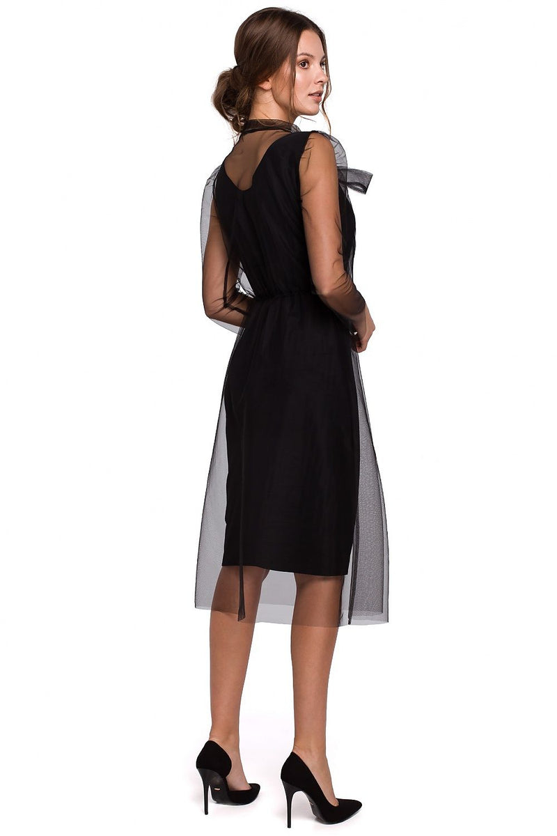 Elegant Two-Layered Cocktail Dress - Steal the Show with Effortless Grace and Beauty