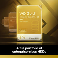 2TB WD Gold Enterprise Class Internal Hard Drive - 7200 RPM Class, SATA 6 Gb/S, 128 MB Cache, 3.5" - WD2005FBYZ