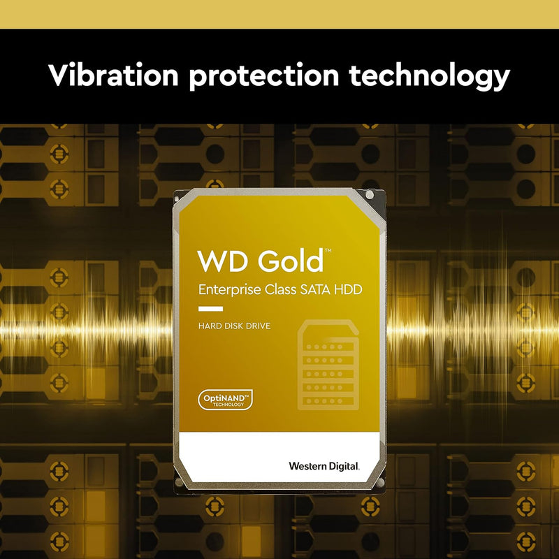 2TB WD Gold Enterprise Class Internal Hard Drive - 7200 RPM Class, SATA 6 Gb/S, 128 MB Cache, 3.5" - WD2005FBYZ