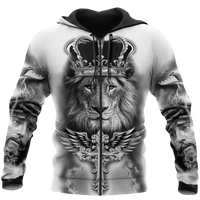 Animal Lion 3D Printed Men Hoodies Unisex Casual Pullover Zip Hoodie