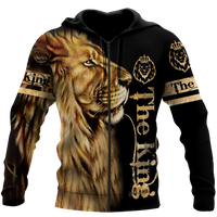 Animal Lion 3D Printed Men Hoodies Unisex Casual Pullover Zip Hoodie