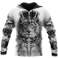 Animal Lion 3D Printed Men Hoodies Unisex Casual Pullover Zip Hoodie