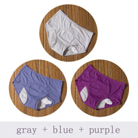 3pcs Leakproof Menstrual Panties for Women