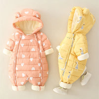 Warm Winter Wear for Baby Boys & Girls | Cotton Overalls Snowsuit"