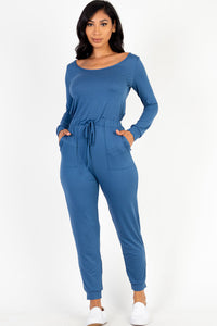 Capella Tie-Waist Long Sleeve Jumpsuit