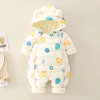 Warm Winter Wear for Baby Boys & Girls | Cotton Overalls Snowsuit"