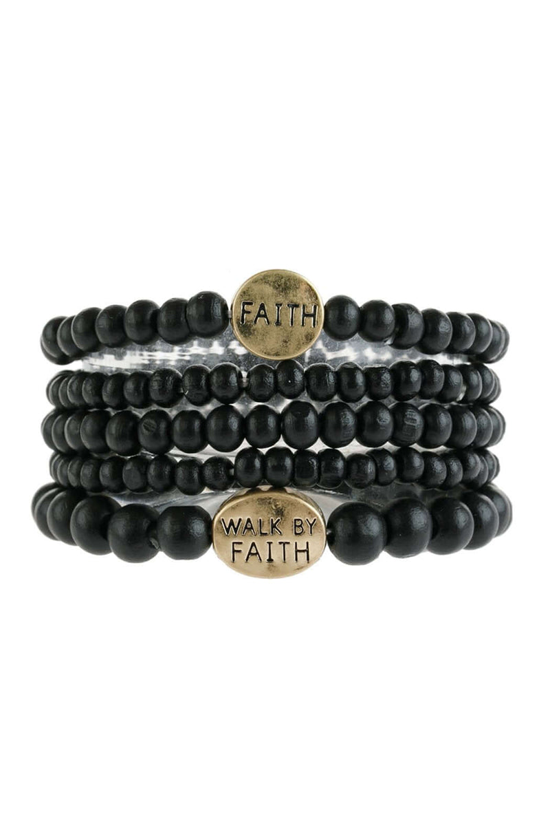 "Faith" natural stone bracelets