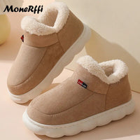 "Warm Waterproof Winter Slippers for Men and Women - Indoor/Outdoor Footwear"