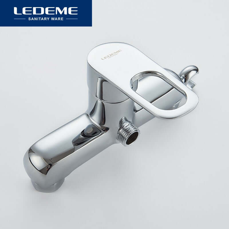 "LEDEME Bidet Faucet: Hot/Cold Water Mixer, Double Switch"