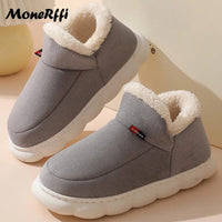 "Warm Waterproof Winter Slippers for Men and Women - Indoor/Outdoor Footwear"