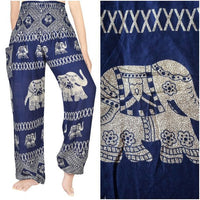 Blue Elephant Pants - Handcrafted with Lightweight Rayon